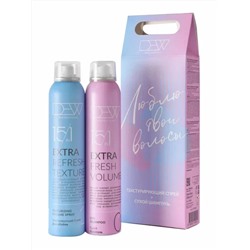 DEW Professional Набор для волос: Текстурирующий спрей + Сухой шампунь, 200 мл x 2 27962