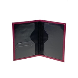 Обложка на паспорт из натуральной кожи, цвет розовый