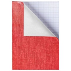 Тетрадь А4  96л клетка "Бумвинил МЕТАЛЛИК Красная" (061766) Хатбер