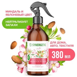 Освежитель воздуха SYNERGETIC «Миндаль и яблоневый цвет» 380 мл
