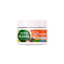 Fito Bomb Супер маска для волос 250мл Увлажнение+Гладкость+Укрепление+Сияние цвета