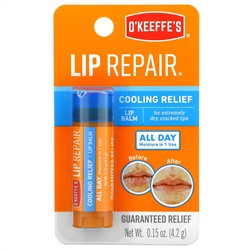 O'Keeffe's, Lip Repair, Cooling Relief, Lip Balm, 0.15 oz (4.2 g)