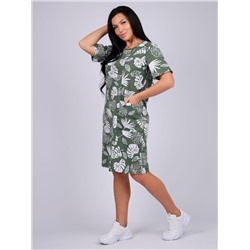 Туника Манижа листья, трикотаж