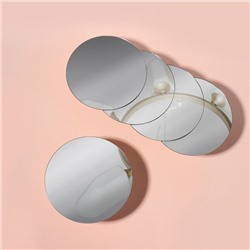 Зеркало настенное, круглое, акриловое, 5 шт., без рамы, d=14 см