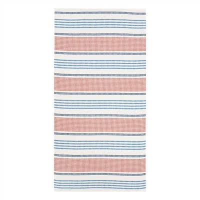 Полотенце вафельное банное «Этель» Waffle 70×140 см, 100% хлопок, 280 г/м², коричнево-голубое