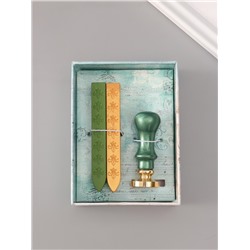 Подарочный набор для сургучной печати «Дерево», печать, ручка, сургуч, 12.5×10×3.6 см