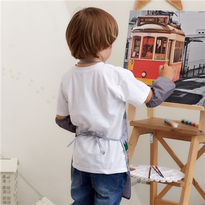 Набор детский для творчества «Этель» Little dino: фартук 49×39 см и нарукавники