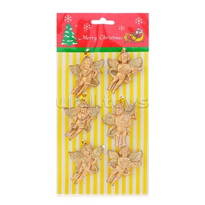 Набор новогодних украшений "Ангелочки" в пакете