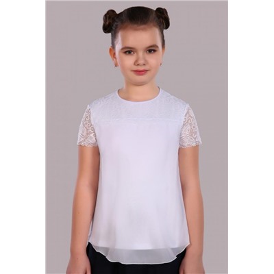 Блузка для девочки Анжелика Арт. 13177 (Белый)