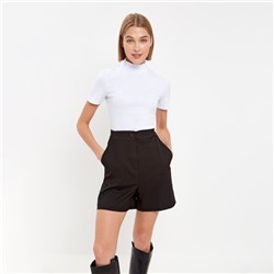 Шорты женские MINAKU: Casual collection, чёрные, размер 40