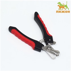 Когтерез боковой малый, 12×4×1 см, с нескользящими ручками, эконом, цвет МИКС