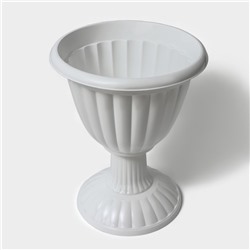 Вазон для цветов «Жасмин», 12 л, d=37 см, h=46 см, белый