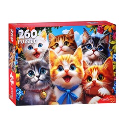 Пазлы 260 "Селфи очаровательных котят"