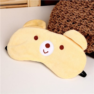 Подушка для путешествий на шею «Мишка», с маской для сна