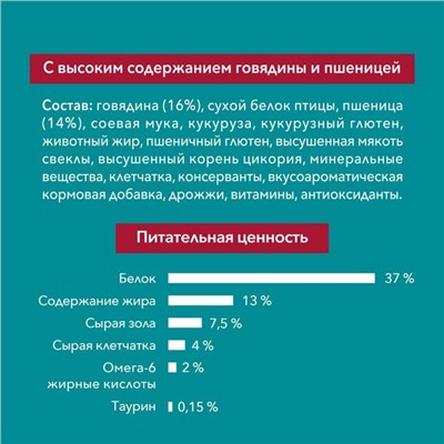 Сухой корм Purina One для стерилизованных кошек, говядина/пшеница,3 кг