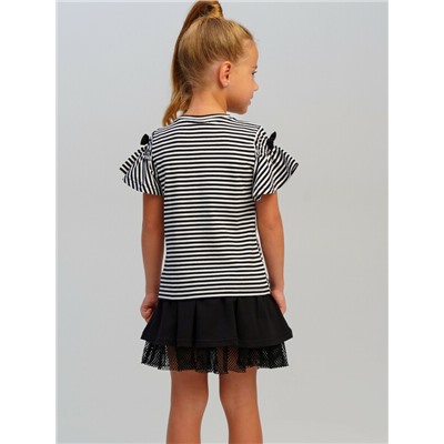 Фуфайка трикотажная для девочек (футболка)