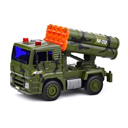 Машина "Военная техника М-012" с ракетной установкой, в коробке