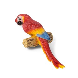 Подвесной декор из полистоуна «Красный Ара», 8×7×26 см