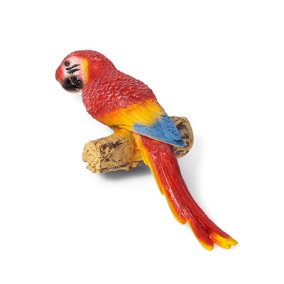 Подвесной декор из полистоуна «Красный Ара», 8×7×26 см