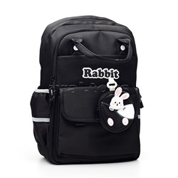Рюкзак "Rabbit" подростковый 39x27x17 см (15 л) вес 500 г, высококачественный нейлон, двойные ручки, уплотненная спинка и уплотненные лямки, 2 отделения на молнии, 1 передний карман на молнии, 1 передний карман на липучке, кошелек на молнии, внутри уплотн