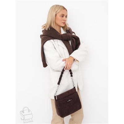 Сумка женская кожаная 2378YF d.coffee Polina&Eiterou