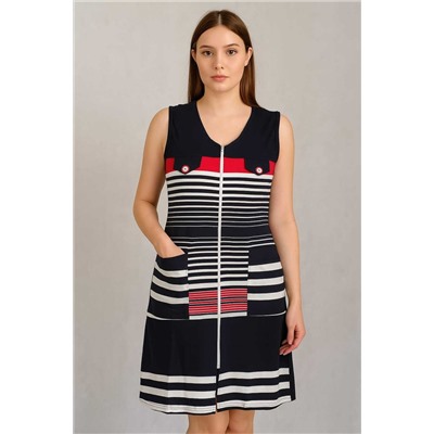 Халат женский без рукавов на молнии 303