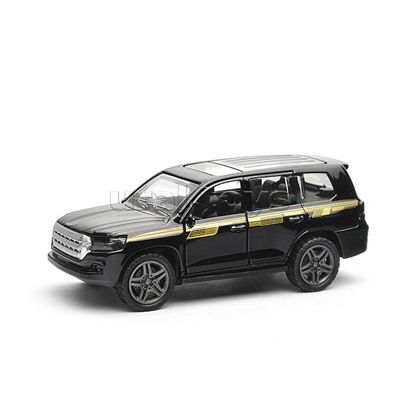 Чёрная инерционная машинка с прозрачной крышей die-cast,1:32, открывающиеся двери