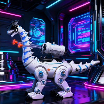 Динозавр на батарейках, в коробке