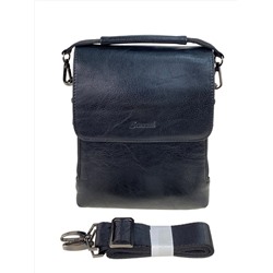 Мужская сумка планшет из натуральной кожи цвет черный