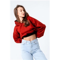 Свитшот 4 оверсайз короткий (Терракот)