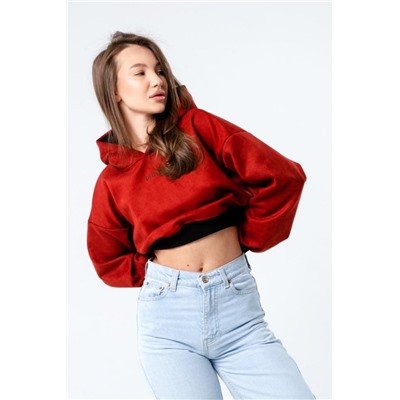 Свитшот 4 оверсайз короткий (Терракот)