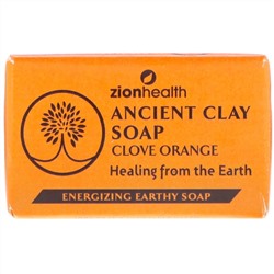 Zion Health, Древнее глиняное мыло, гвоздика и апельсин, 6 унц. (170 г)