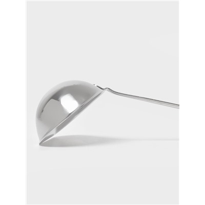 Ложка для соуса «Поварская. Профи», 75 мл, ручка 23 см, толщина 1.2 мм, цельнотянутая ручка. нержавеющая сталь, серебристая