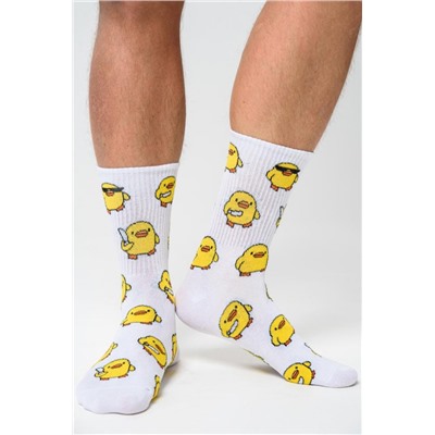 Носки мужские Утки (Белый)