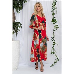 Платье Неповторимая (красное) П13137-34М