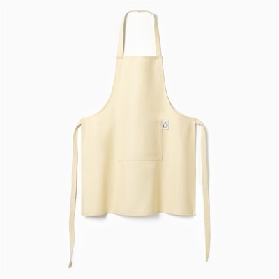 Фартук «Этель» Home, 60×70 см, молочный, 100% хлопок, саржа 250 г/м²