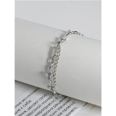 Браслет из серебра с топазом родированный 5-235р402