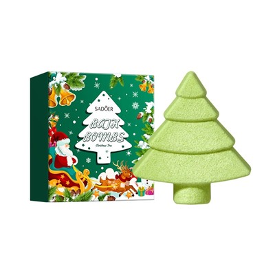 Бомбочка для ванны ЁЛОЧКА Sadoer, 100 гр.