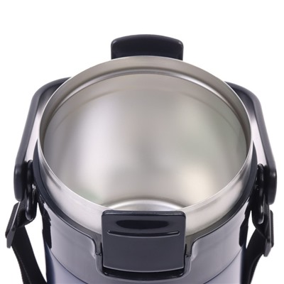 Термос для еды, 1.7 л, сохраняет тепло до 8 ч, нержавеющая сталь, синий