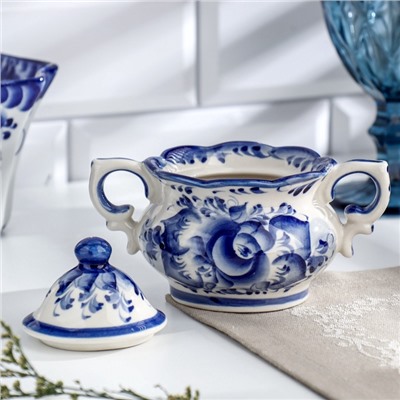 Сахарница фарфор гжель «Секрет»