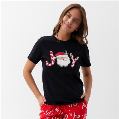 Пижама новогодняя женская (футболка, брюки) KAFTAN Joy, размер 52-54