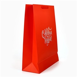 Пакет подарочный новогодний «С Новым годом», голография, L 31×11.5×40 см