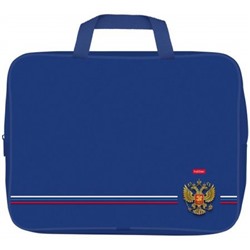 Папка А4 на молнии с ручками 35х26,5х4 см "Я люблю Россию" ткань (084725) 31081 Хатбер