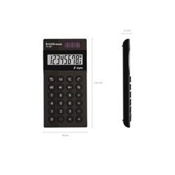 Калькулятор  8 разрядов 120х58 мм PC-987 "Классика" черный карманный 62008 ErichKrause