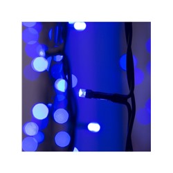 Гирлянда «Занавес» 2×3 м, IP44, УМС, тёмная нить, 760 LED, свечение синее, 220 В