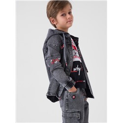 Куртка текстильная джинсовая для мальчиков