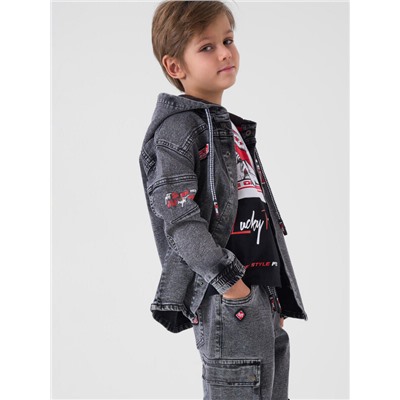 Куртка текстильная джинсовая для мальчиков