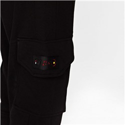 2212 черн Брюки-джоггеры для мальчиков (134-164)