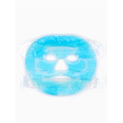 Маска для лица гидрогелевая, охлаждающая/согревающая, 22.5×19.5 см, синяя