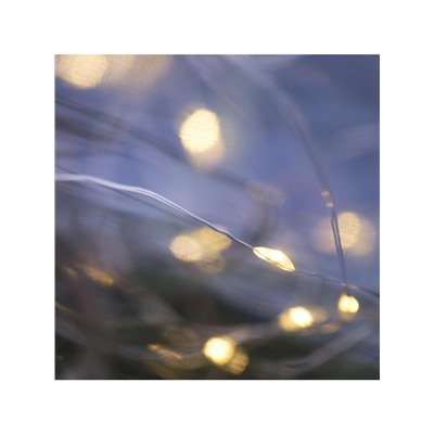 Гирлянда «Нить» 5 м роса, IP20, серебристая нить, 100 LED, 2 режима, батарейка AAх3 (не в комплекте), свечение тёплое белое